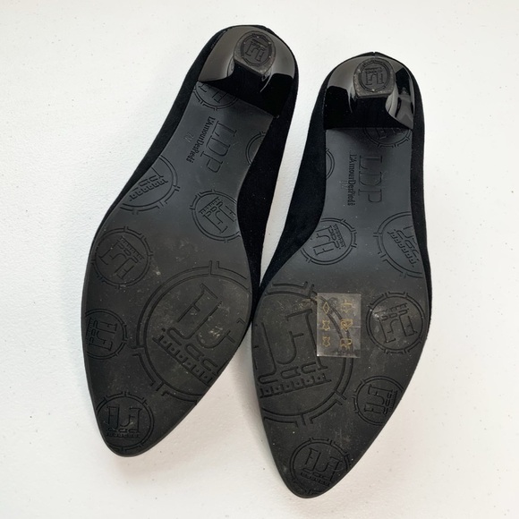 L’Amour Des Pieds LDP Bamelle Black Suede Leather Classic Women's Heels Pumps 7M - Picture 9 of 14